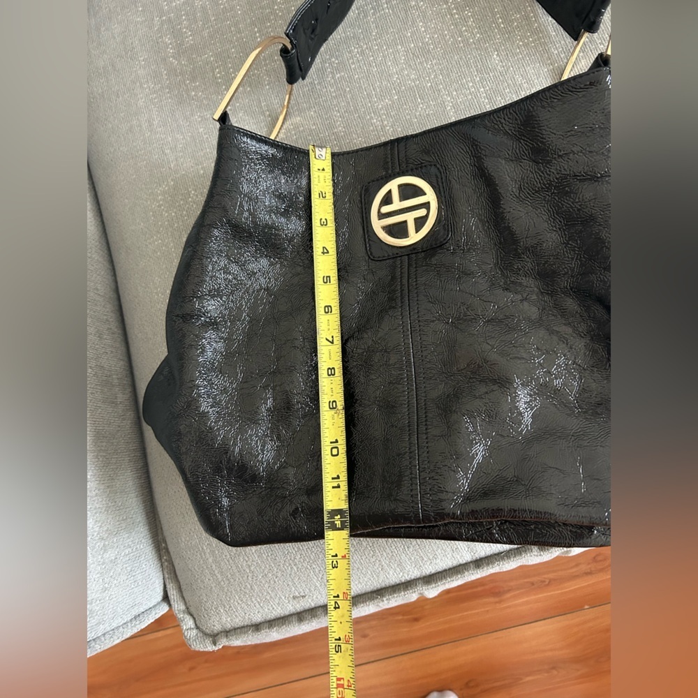 VTG Leather Black Genuine Leather  Shoulder Bag - Picture 12 of 13